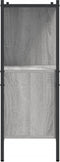 vidaXL - Boekenkast - 102x28x77,5 - cm - bewerkt - hout - grijs - sonoma - eikenkleur