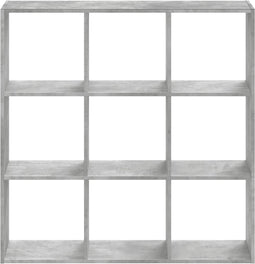vidaXL - Boekenkast - 102x32x102 - cm - bewerkt - hout - betongrijs