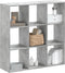 vidaXL - Boekenkast - 102x32x102 - cm - bewerkt - hout - betongrijs
