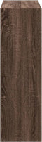 vidaXL - Boekenkast - 102x32x102 - cm - bewerkt - hout - bruin - eikenkleur