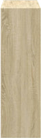 vidaXL - Boekenkast - 102x32x102 - cm - bewerkt - hout - sonoma - eikenkleurig