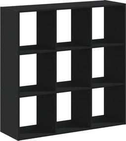 vidaXL - Boekenkast - 102x32x102 - cm - bewerkt - hout - zwart