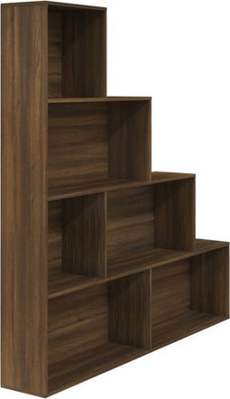 vidaXL - Boekenkast - 155x24x160 - cm - bruin - eikenkleur