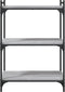 vidaXL - Boekenkast - 3-laags - 60x30x86 - cm - bewerkt - hout - grijs - sonoma - eiken