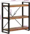 vidaXL - Boekenkast - 3-laags - 77x30x80 - cm - massief - recycled - hout - en - ijzer
