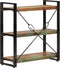 vidaXL - Boekenkast - 3-laags - 77x30x80 - cm - massief - recycled - hout - en - ijzer