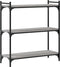 vidaXL - Boekenkast - 3-laags - 80x30x86 - cm - bewerkt - hout - grijs - sonoma