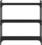 vidaXL - Boekenkast - 3-laags - 80x30x86 - cm - bewerkt - hout - zwart