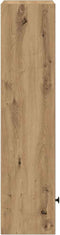 vidaXL - Boekenkast - 31x24x102 - cm - bewerkt - hout - artisanaal - eikenkleurig