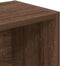 vidaXL - Boekenkast - 31x24x102 - cm - bewerkt - hout - bruin - eikenkleurig