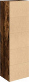 vidaXL - Boekenkast - 31x24x102 - cm - bewerkt - hout - gerookt - eikenkleurig