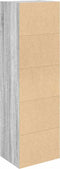vidaXL - Boekenkast - 31x24x102 - cm - bewerkt - hout - grijs - sonoma - eikenkleurig