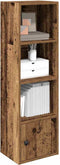 vidaXL - Boekenkast - 31x24x102 - cm - bewerkt - hout - oud - houtkleurig