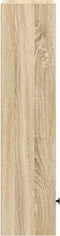 vidaXL - Boekenkast - 31x24x102 - cm - bewerkt - hout - sonoma - eikenkleurig