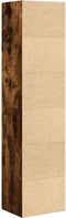 vidaXL - Boekenkast - 31x24x127 - cm - bewerkt - hout - gerookt - eikenkleurig