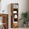 vidaXL - Boekenkast - 31x24x127 - cm - bewerkt - hout - oud - houtkleurig
