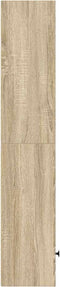 vidaXL - Boekenkast - 31x24x127 - cm - bewerkt - hout - sonoma - eikenkleurig