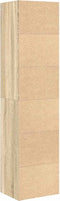 vidaXL - Boekenkast - 31x24x127 - cm - bewerkt - hout - sonoma - eikenkleurig