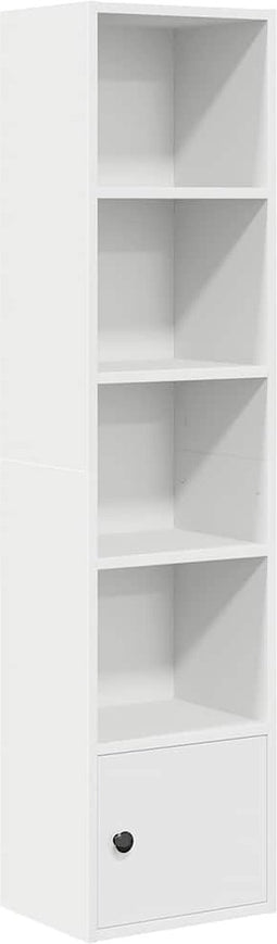 vidaXL - Boekenkast - 31x24x127 - cm - bewerkt - hout - wit