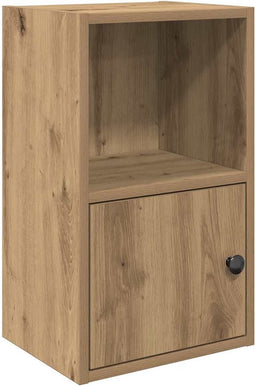 vidaXL - Boekenkast - 31x24x52 - cm - bewerkt - hout - artisanaal - eikenkleurig