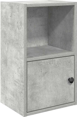 vidaXL - Boekenkast - 31x24x52 - cm - bewerkt - hout - betongrijs