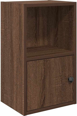 vidaXL - Boekenkast - 31x24x52 - cm - bewerkt - hout - bruin - eikenkleurig