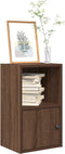 vidaXL - Boekenkast - 31x24x52 - cm - bewerkt - hout - bruin - eikenkleurig