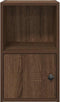 vidaXL - Boekenkast - 31x24x52 - cm - bewerkt - hout - bruin - eikenkleurig