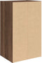 vidaXL - Boekenkast - 31x24x52 - cm - bewerkt - hout - bruin - eikenkleurig