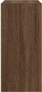 vidaXL - Boekenkast - 31x24x52 - cm - bewerkt - hout - bruin - eikenkleurig