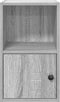 vidaXL - Boekenkast - 31x24x52 - cm - bewerkt - hout - grijs - sonoma - eikenkleurig