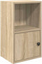 vidaXL - Boekenkast - 31x24x52 - cm - bewerkt - hout - sonoma - eikenkleurig