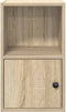 vidaXL - Boekenkast - 31x24x52 - cm - bewerkt - hout - sonoma - eikenkleurig