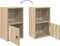 vidaXL - Boekenkast - 31x24x52 - cm - bewerkt - hout - sonoma - eikenkleurig