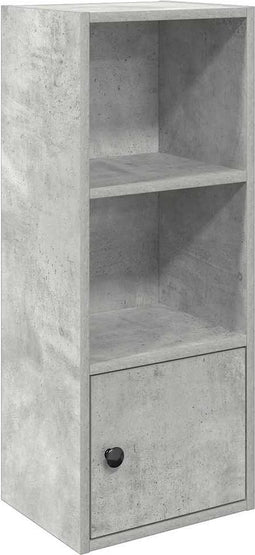 vidaXL - Boekenkast - 31x24x77 - cm - bewerkt - hout - betongrijs