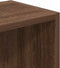 vidaXL - Boekenkast - 31x24x77 - cm - bewerkt - hout - bruin - eikenkleurig