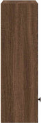 vidaXL - Boekenkast - 31x24x77 - cm - bewerkt - hout - bruin - eikenkleurig