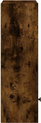vidaXL - Boekenkast - 31x24x77 - cm - bewerkt - hout - gerookt - eikenkleurig