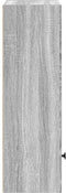 vidaXL - Boekenkast - 31x24x77 - cm - bewerkt - hout - grijs - sonoma - eikenkleurig