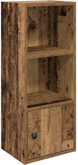 vidaXL - Boekenkast - 31x24x77 - cm - bewerkt - hout - oud - houtkleurig