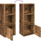 vidaXL - Boekenkast - 31x24x77 - cm - bewerkt - hout - oud - houtkleurig