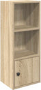 vidaXL - Boekenkast - 31x24x77 - cm - bewerkt - hout - sonoma - eikenkleurig