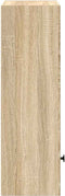 vidaXL - Boekenkast - 31x24x77 - cm - bewerkt - hout - sonoma - eikenkleurig