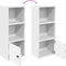 vidaXL - Boekenkast - 31x24x77 - cm - bewerkt - hout - wit