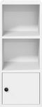 vidaXL - Boekenkast - 31x24x77 - cm - bewerkt - hout - wit