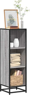 vidaXL - Boekenkast - 33,5x33x107,5 - bewerkt - hout - grijs - sonoma - eikenkleur