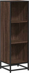 vidaXL - Boekenkast - 33,5x33x107,5 - cm - bewerkt - hout - bruin - eikenkleur