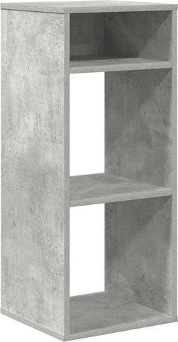 vidaXL - Boekenkast - 34x31x80 - cm - bewerkt - hout - betongrijs