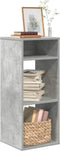 vidaXL - Boekenkast - 34x31x80 - cm - bewerkt - hout - betongrijs
