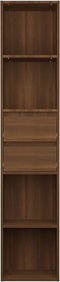vidaXL - Boekenkast - 36x30x171 - cm - bewerkt - hout - bruin - eikenkleur